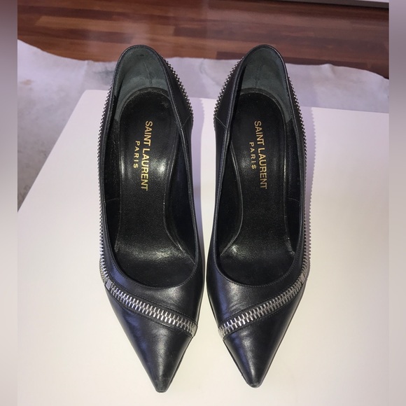 Saint Laurent | Shoes | Saint Laurent Era Leather Heels | Poshmark